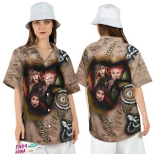 Sanderson Sisters Hocus Pocus Spell Book Halloween Hawaiian Shirt