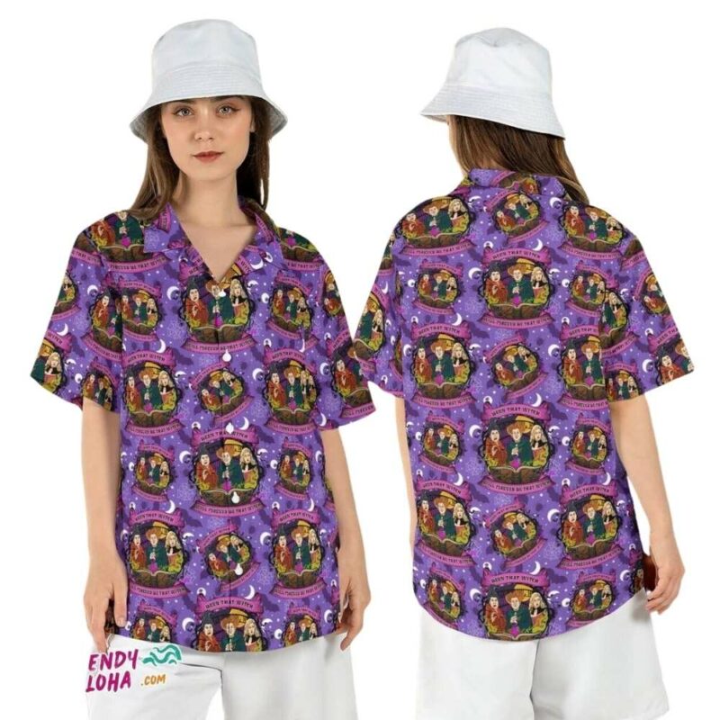 Sanderson sisters witches that witch forever halloween hawaiian shirt 1