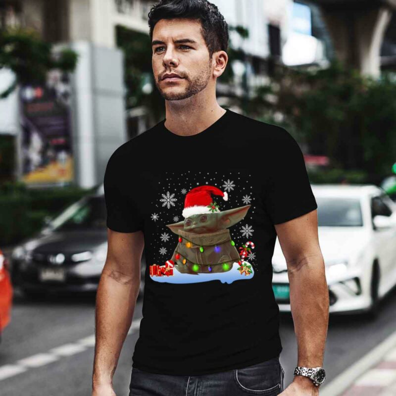Santa Baby Yoda Christmas Light 0 T Shirt