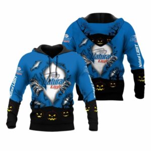 Scary Night Halloween Natural Light All Over Print Hoodie