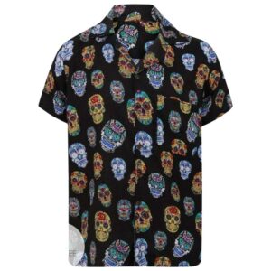 Scary And Stylish Halloween Skull Hawaiian Shirt
