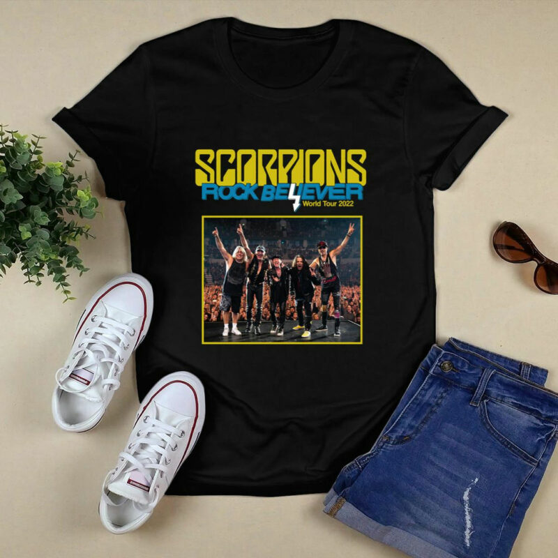 Scorpions Rock Believer World Tour 2022 Front 4 T Shirt