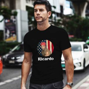 Sexy RIcardo Milos with flag america 0 T Shirt