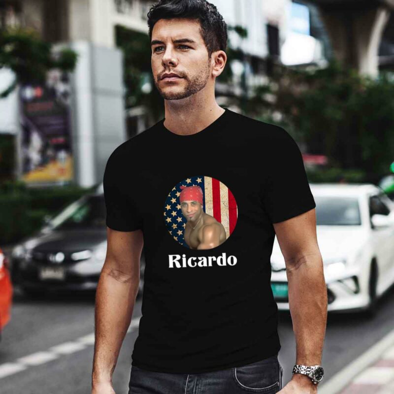 Sexy Ricardo Milos With Flag America 0 T Shirt