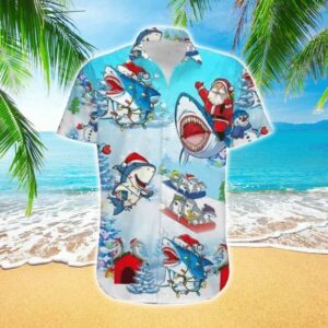 Shark Love During Christmas Hawaiian Shirt