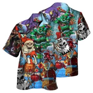 Skull And Christmas Scary Hawaiian Shirt
