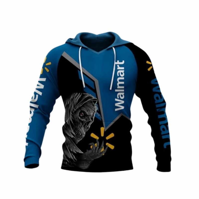 Skull death hold logo walmart 3d hoodie 1
