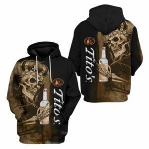 Skull King Tito's Handmade Vodka All Over Print Hoodie