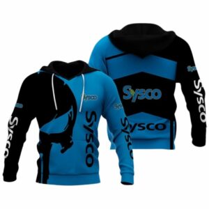 Skull Punisher With Logo Sysco All Over Print Hoodie
