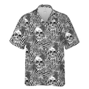Skull Skeleton Pattern Hawaiian Shirt