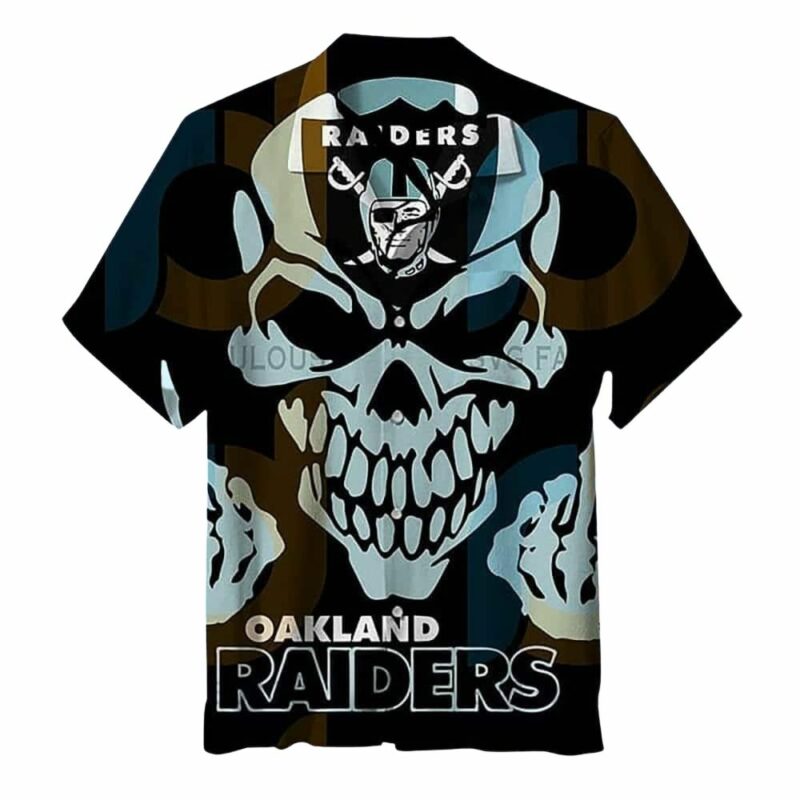 Skull with las vegas hawaiian shirt 1