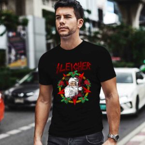 Sleigher Heavy Metal Santa Claus Christmas Xmas Gift 4 T Shirt