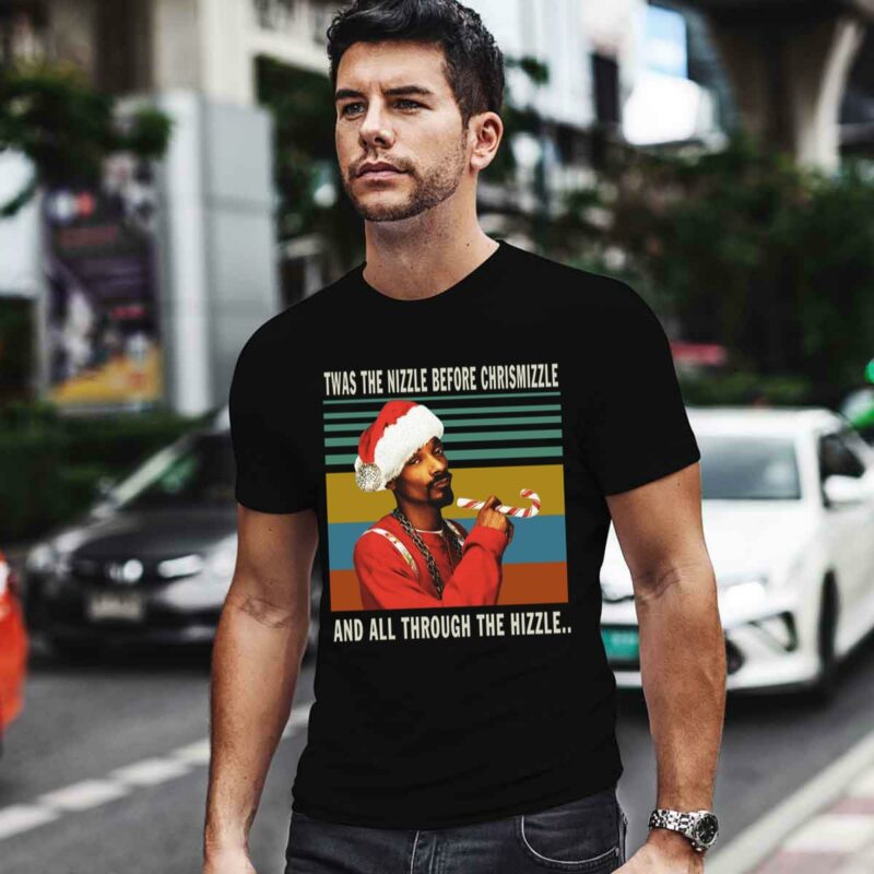 Snoop Dogg Twas The Nizzle Before Christmizzle And All Through The Hizzle Christmas 0 T Shirt