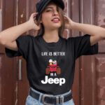 Snoopy and Charlie Brown Life is better in a jeep 1 T Shirt