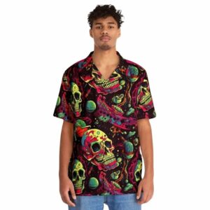 Space Horror Zombies Interstellar Adventure Hawaiian Shirt