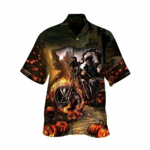 Speed King Of Halloween Festival Skull Hawaiian Shirt