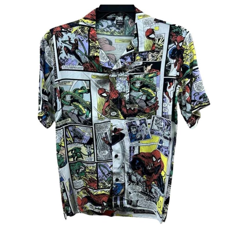 Spider man comic book hawaiian shirt 1