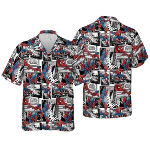 Spider Man Comic Hawaiian Shirt