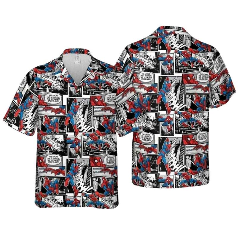 Spider man comic hawaiian shirt 1