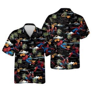 Spider Man Island Tropical Vacation Hawaiian Shirt
