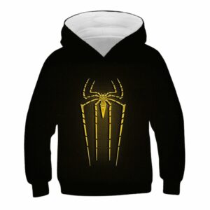 Spider Man Logo Yellow All Over Print Hoodie
