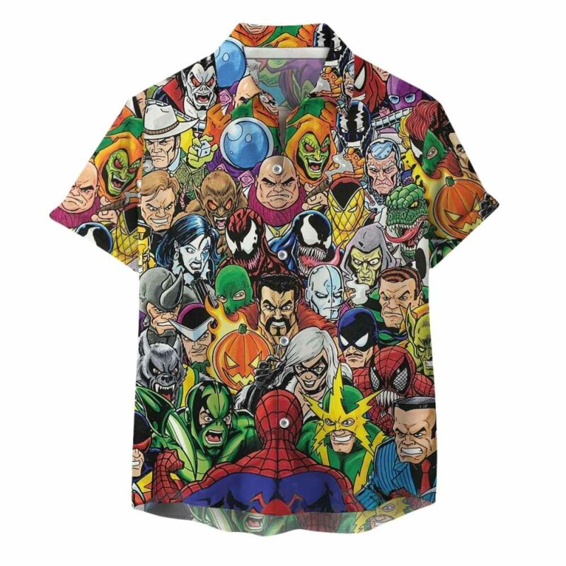 Spider man rogues hawaiian shirt 1