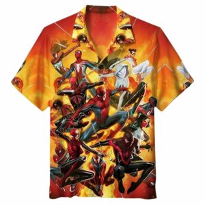 Spider Man Super Hero Hawaiian Shirt