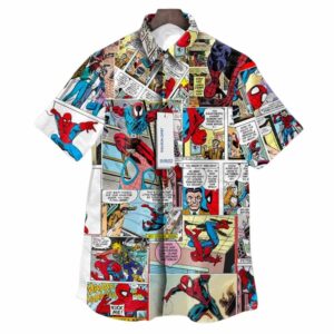 Spider Man Super Hero Marvel Comics Hawaiian Shirt