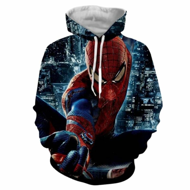 Spider man super strength 3d hoodie 1