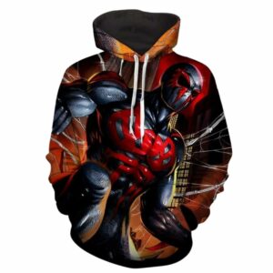 Spiderman 2099 Amazing Muscle Portrait All Over Print Hoodie