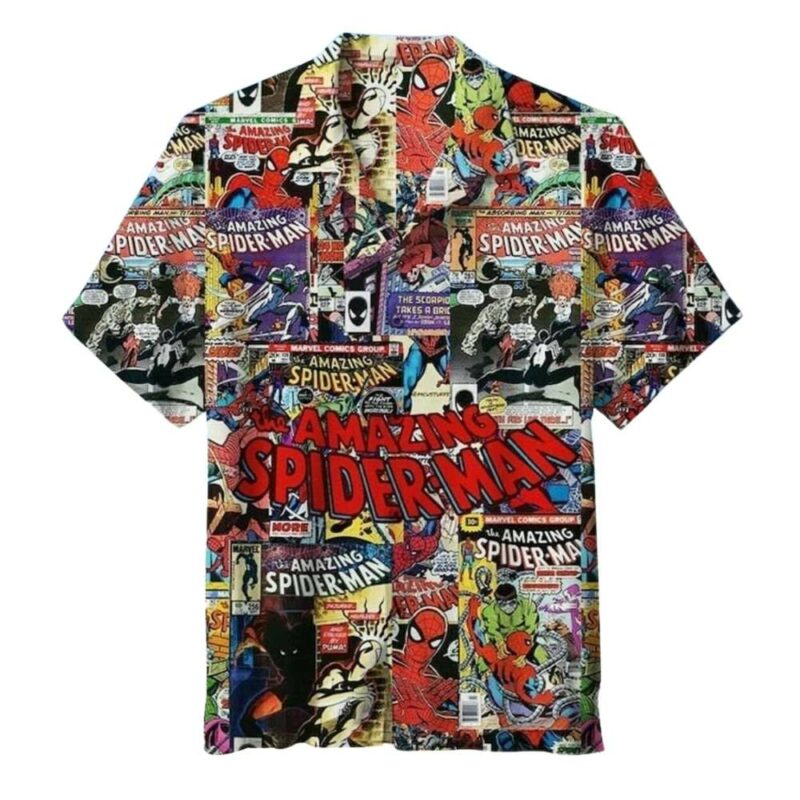 Spiderman amazing mavel hawaiian shirt 1