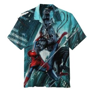 Spiderman And Venom Hawaiian Shirt