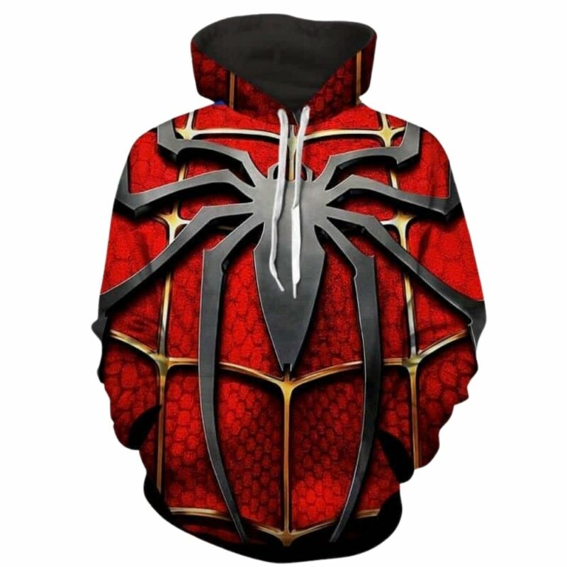 Spiderman classic movie symbol 3d hoodie 1