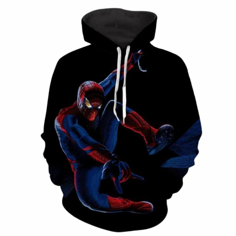 Spiderman cool web shooter night time 3d hoodie 1