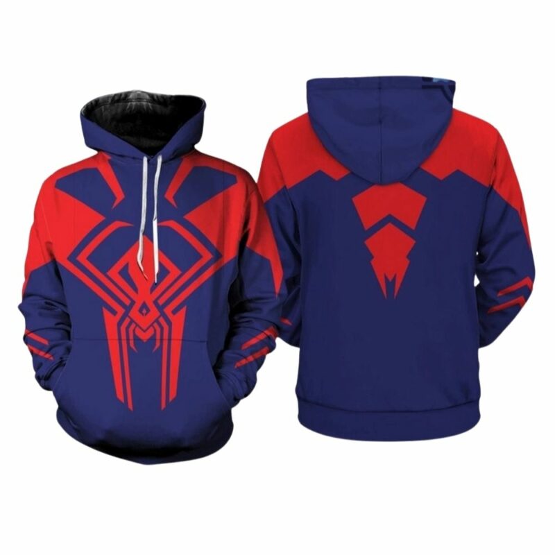 Spiderman cosplay 3d hoodie 1
