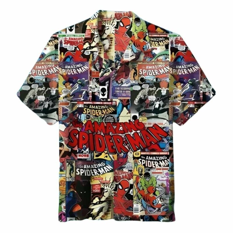 Spiderman friends avenger funny hawaiian shirt 1
