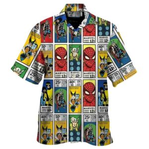 Spiderman Friends Comics Hawaiian Shirt