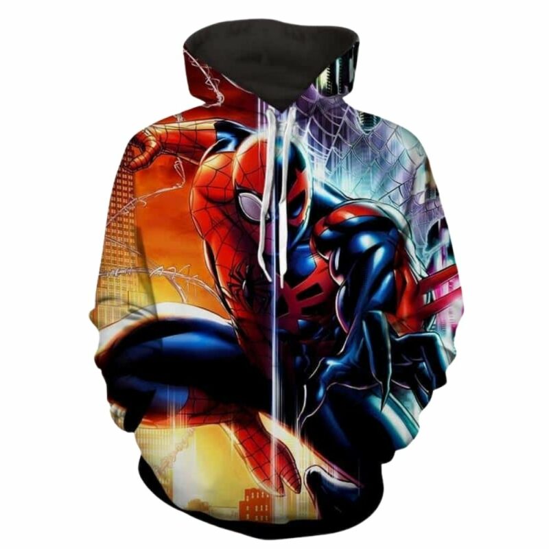 Spiderman half kaine 3d hoodie 1