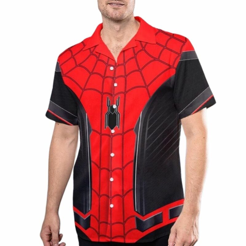 Spiderman logo hawaiian shirt 1