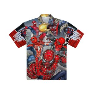 Spiderman Pattern Picture Hawaiian Shirt