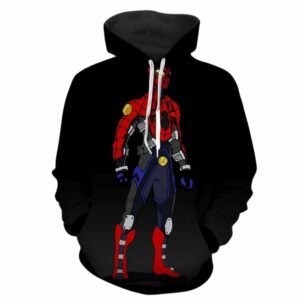 Spiderman Robot Comic Art All Over Print Hoodie
