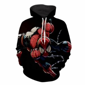 Spiderman Web Comic Art All Over Print Hoodie