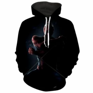 Spiderman Web Pull Dark All Over Print Hoodie