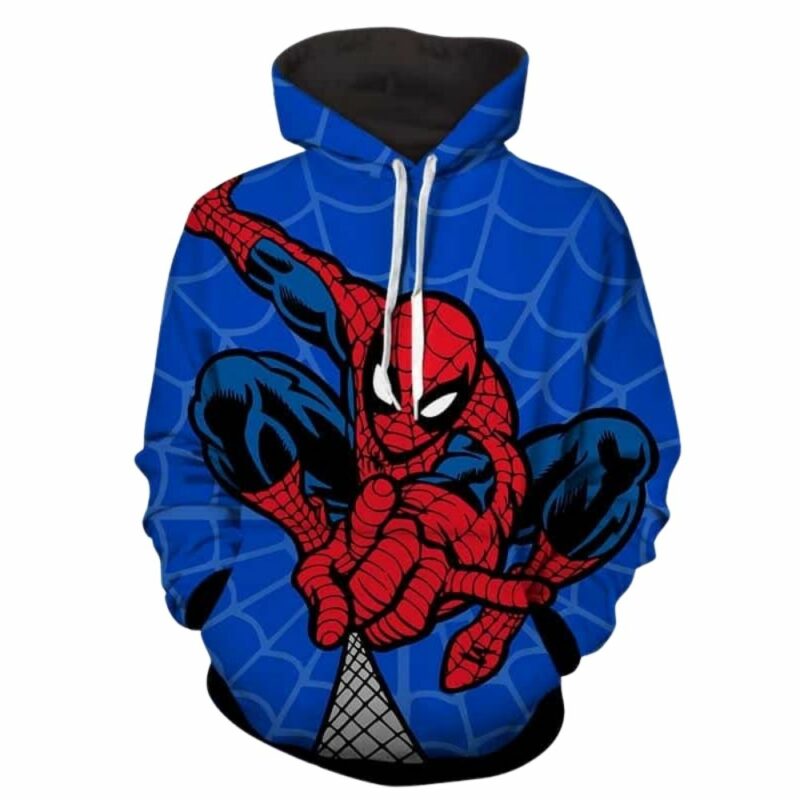 Spiderman web shooter comic art 3d hoodie 1