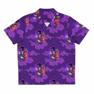 Spooky Ghost Purple Hawaiian Shirt