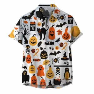 Spooky Pumpkin Jack O Lantern Hawaiian Shirt