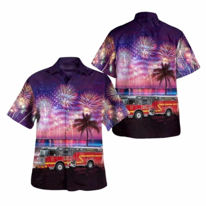 St louis missouri northeast ambulance fire protection district for 4th of july hawaiian shirt 1