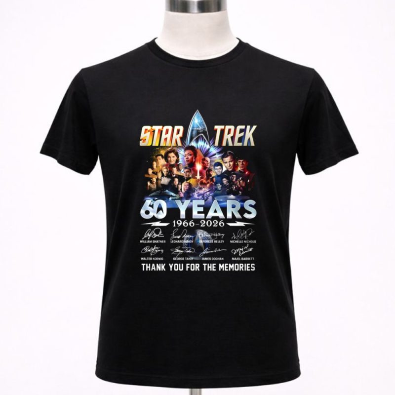 Star Trek 60th Anniversary 1966 2026 Signature Thank You For The Memories 1 T Shirt.jpg