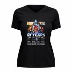 Star Trek 60th Anniversary 1966 2026 Signature Thank You For The Memories 5 Womens V Neck.jpg