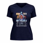 Star Trek 60th Anniversary 1966 2026 Signature Thank You For The Memories 9 Womens V Neck.jpg